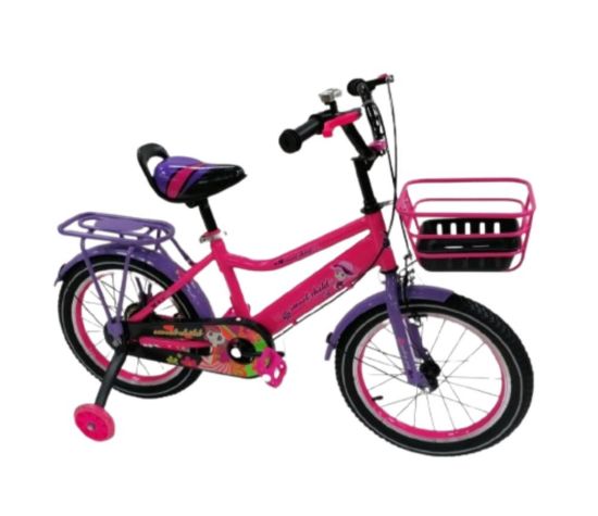 صورة دراجه مقاس 12 و 16 كفر هواء اللون البينك